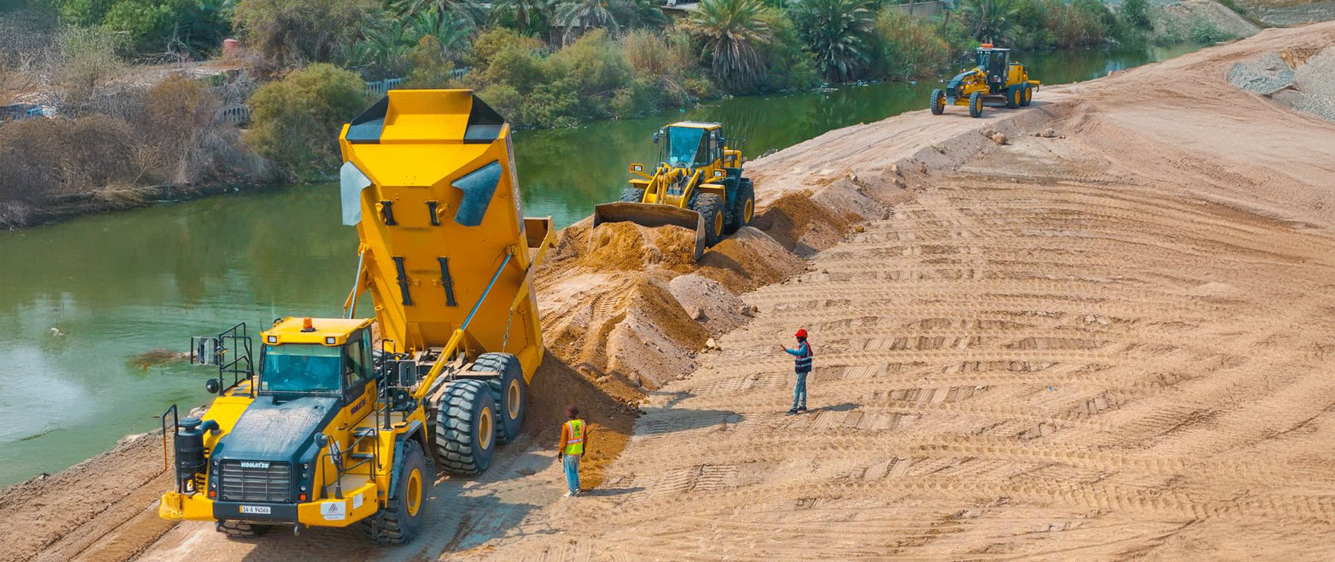 Komatsu Supports Infrastructure Projects in Basra